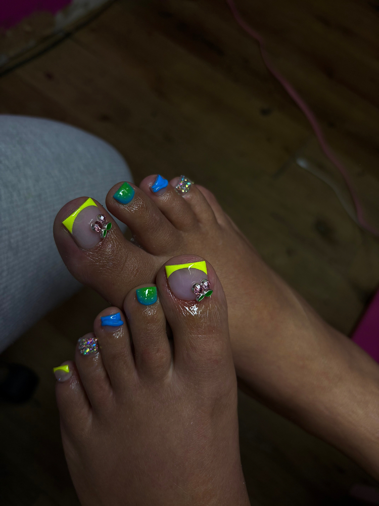 All Acrylic Toes at JasDesigns in Memphis, TN