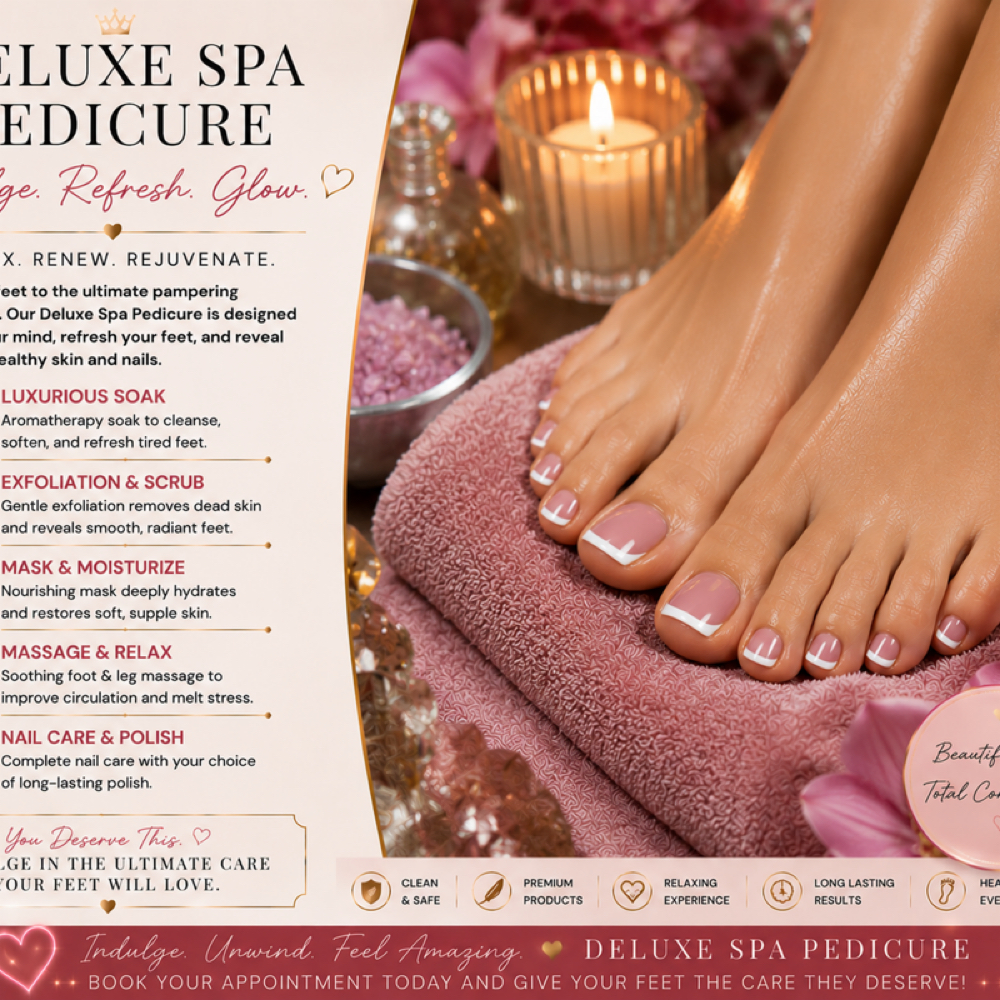 Deluxe Spa Pedicure at Prestige Nail Lounge LLC in Chattanooga, TN
