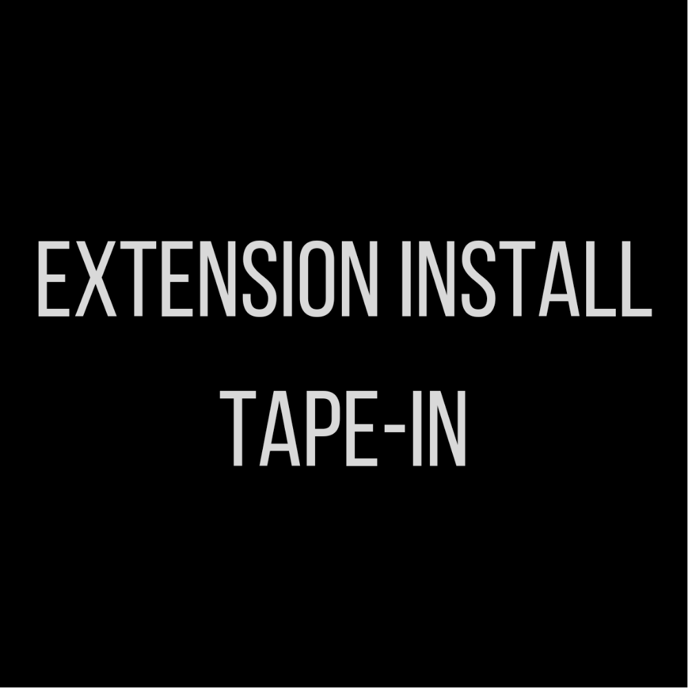 Tape-in Extensions  - Applications