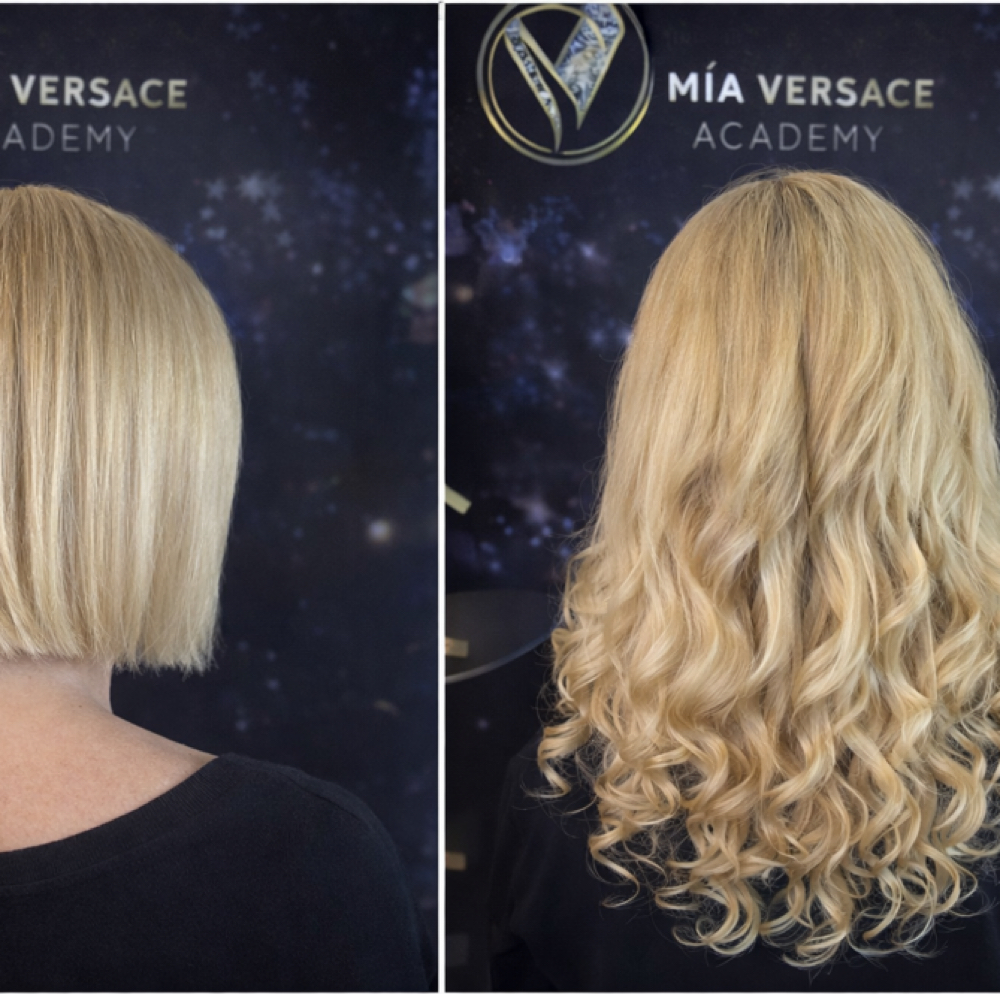 Hair Extensions Application at RoxyStudioATX & MIAVERSACEACADEMY in Austin, TX
