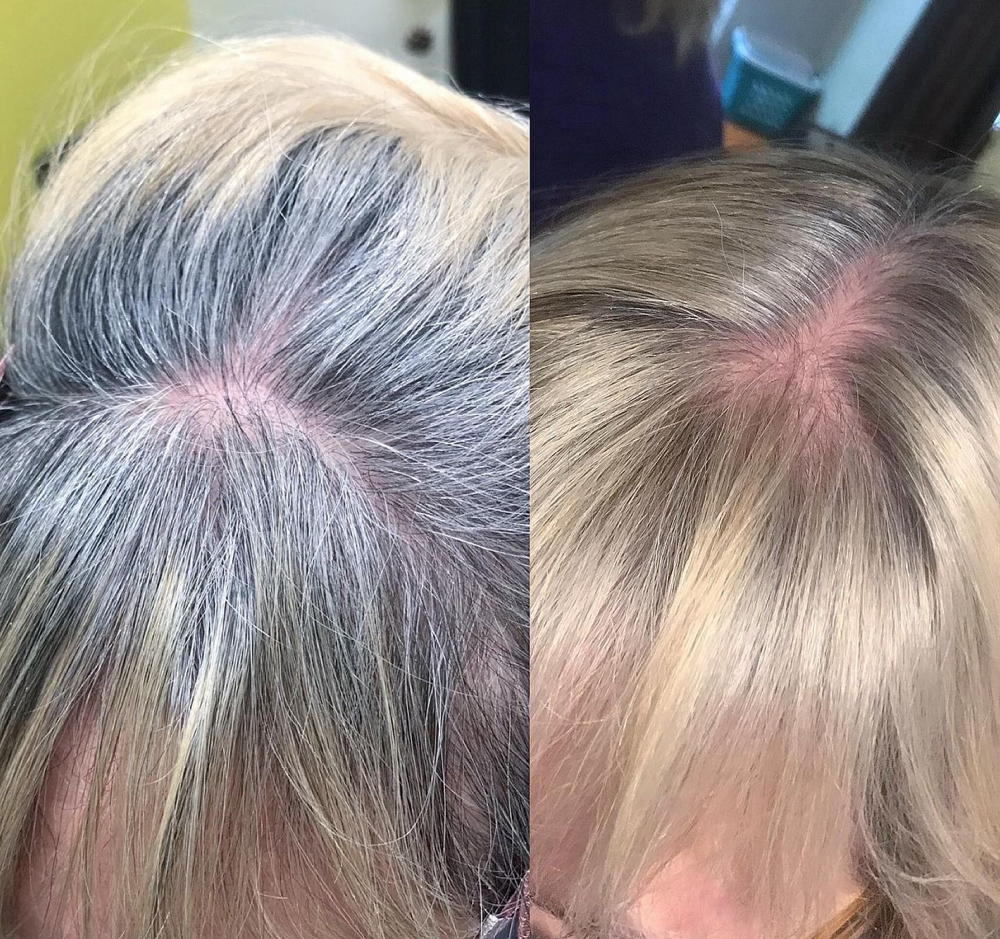 Gray Coverage/ Root Retouch