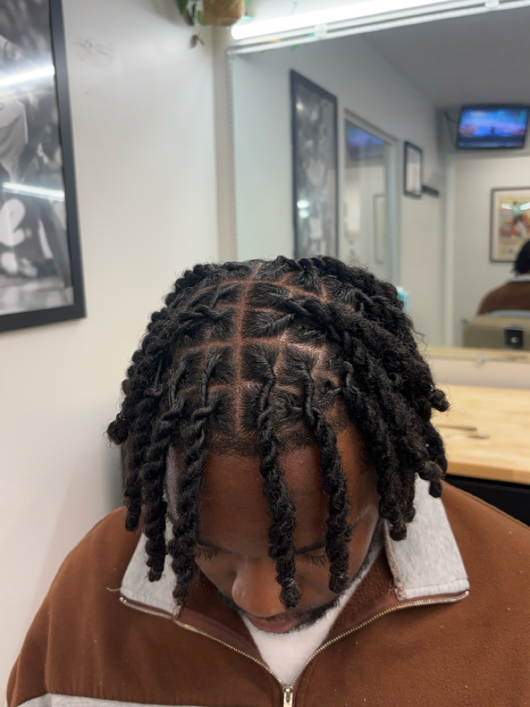 Starter Locs (Full Head) at Cyn Blends Barbering + Loc Studio in Long Beach, CA