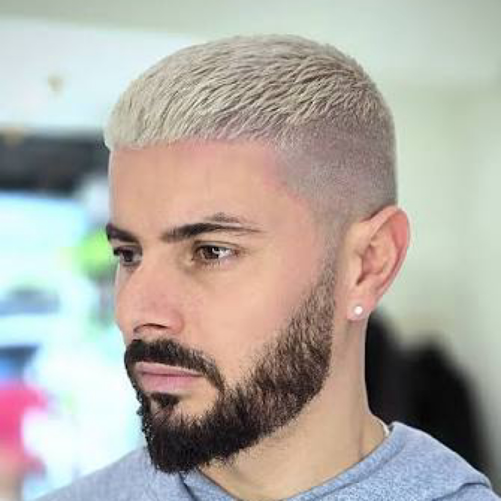 Mens Platinum at Hair by Justyne @ Meraki beauty salon in Medford, OR
