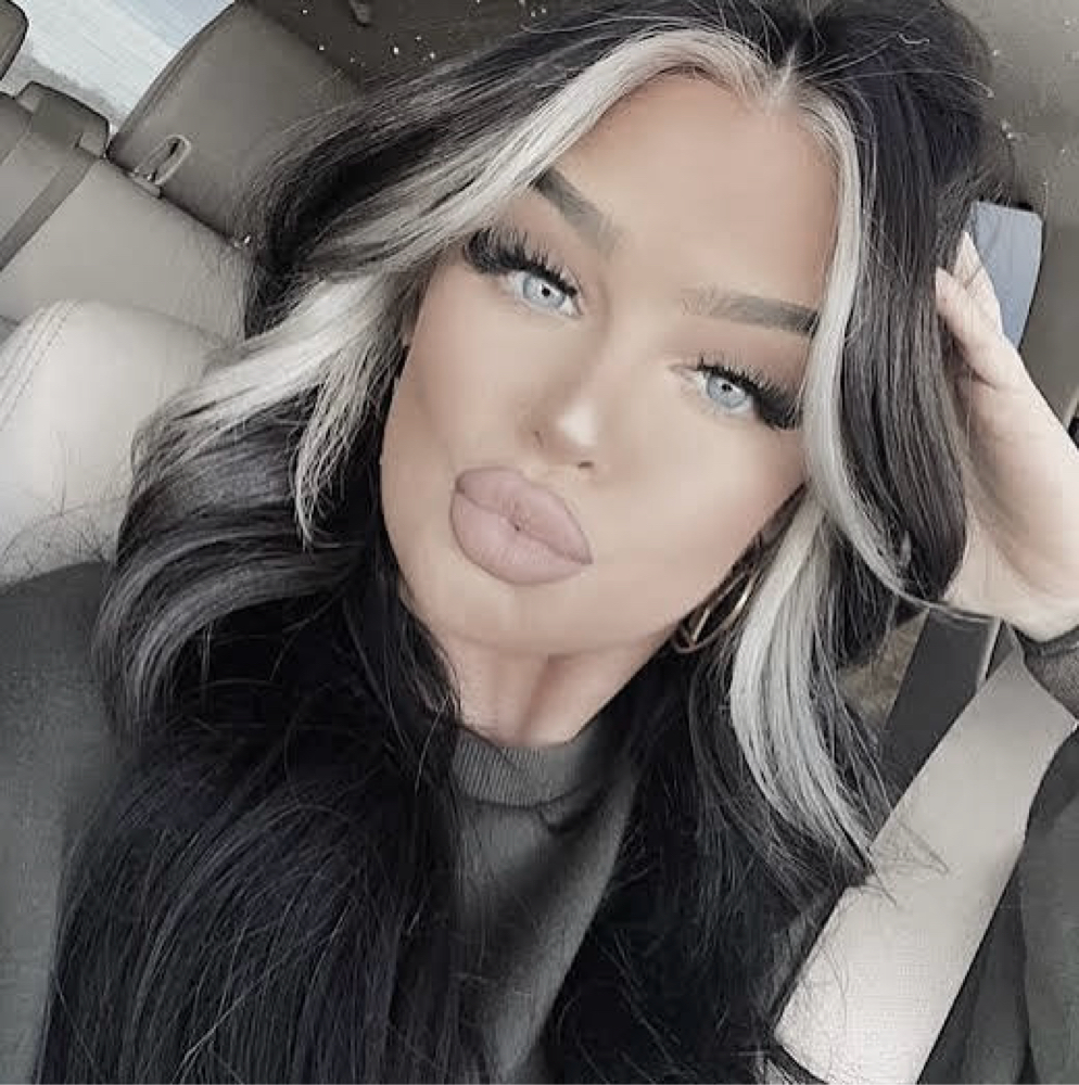 Money Piece & blowdry at Madison Schultz • Madisonloganxo in Plymouth, MA