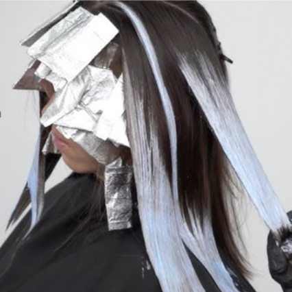 Foilayage at MINT hair studio in seattle, WA
