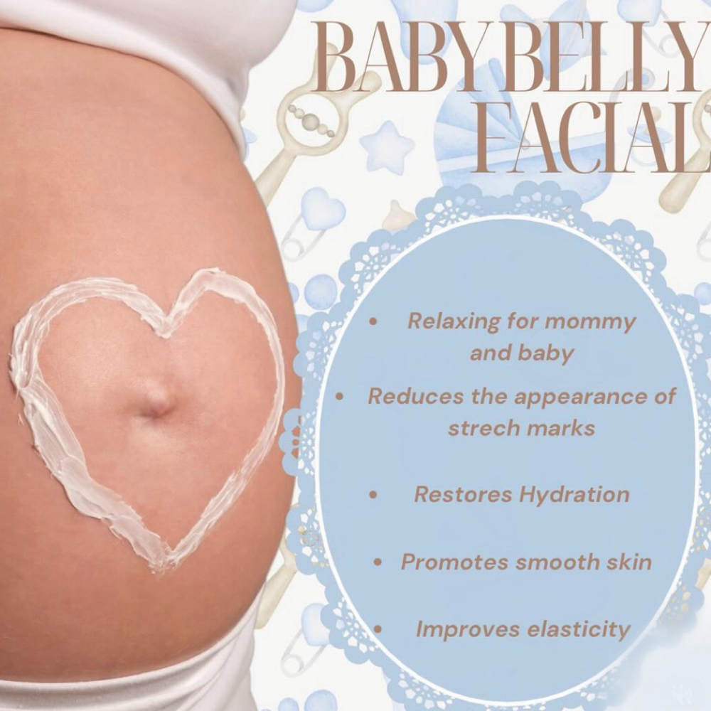 Baby Belly Facial🤰🩵🩷🍼 at Siren Aesthetics & Spa in Greenfield, IN