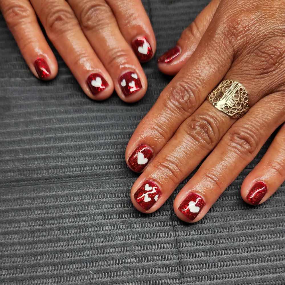 Gel Manicure With Nail Art at Melli Beauty Studio in Vista, CA