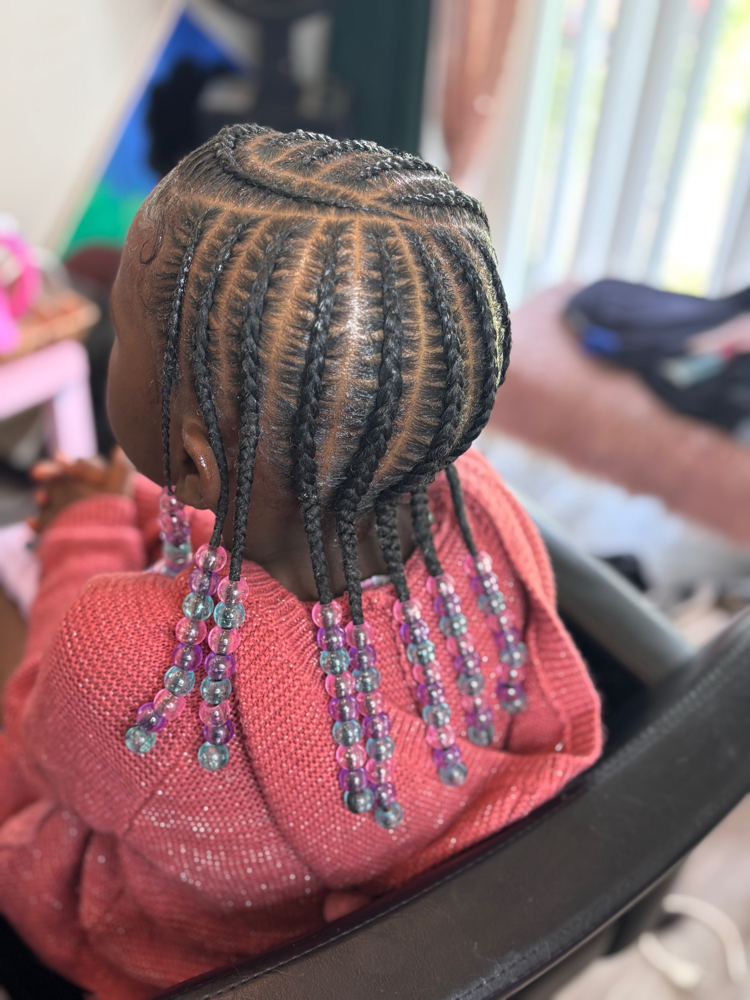 Braid style with beads at BraidsByLici in Kansas City, MO