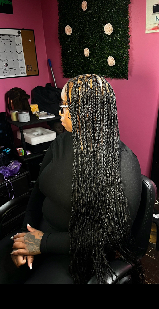Human Hair Boho Knotless
