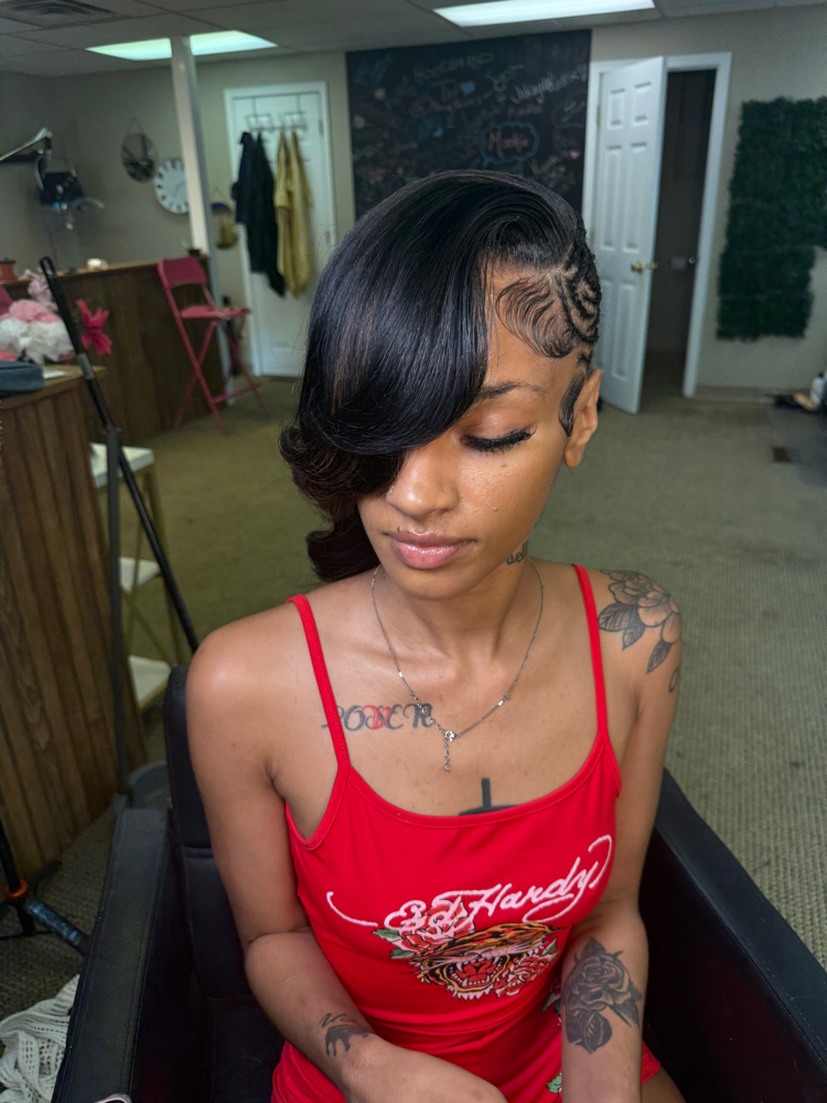 Braided Mohawk at The Boss Loungelc in Peoria, IL