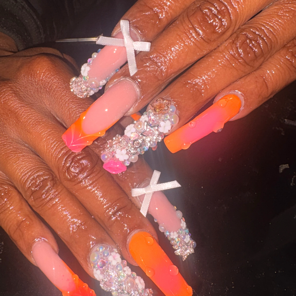 🖤 The Baddie Set at Pretty & Pampered Nails in Nashville, TN