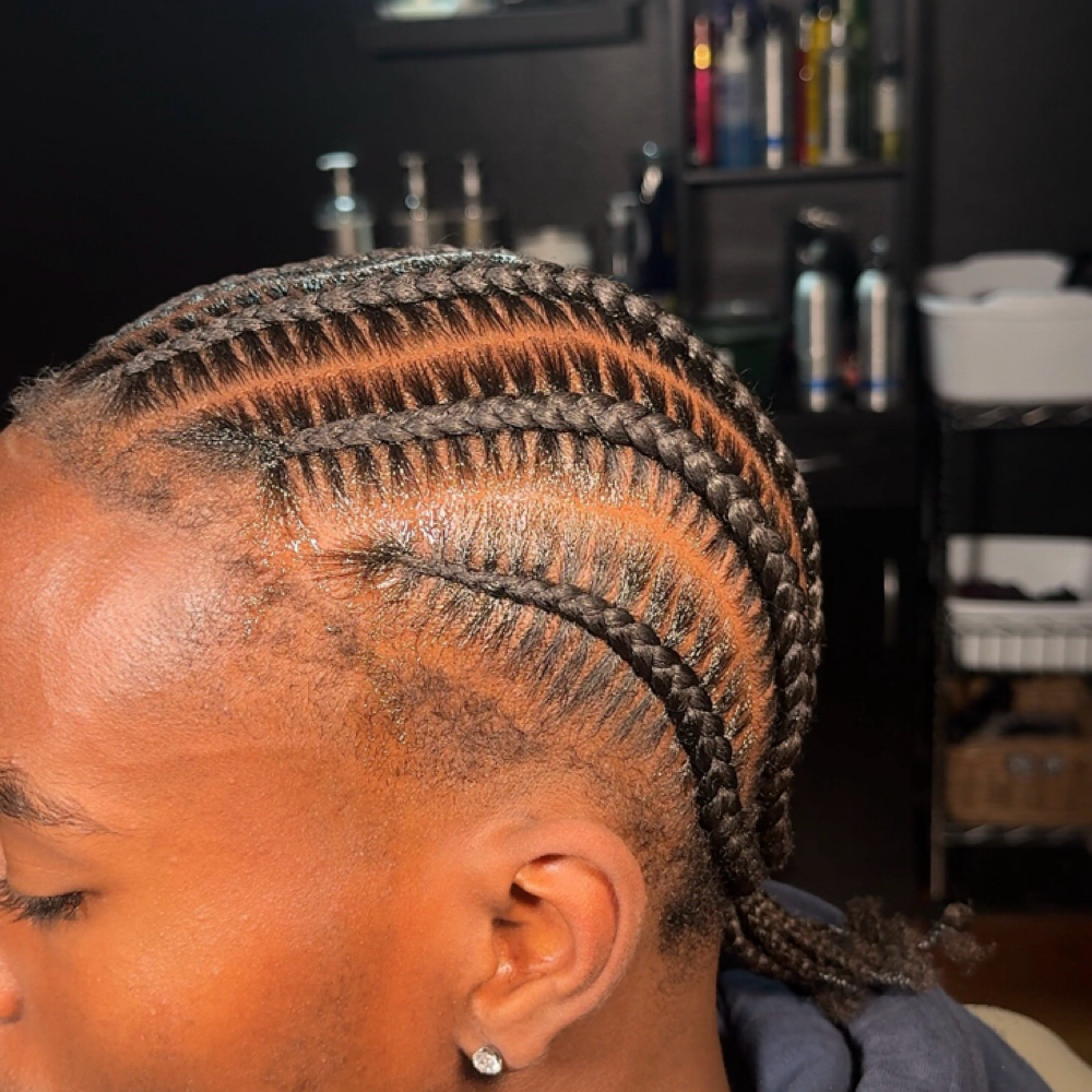 Natural Stitch Braids at Slaid & Stitched in Arlington, TX