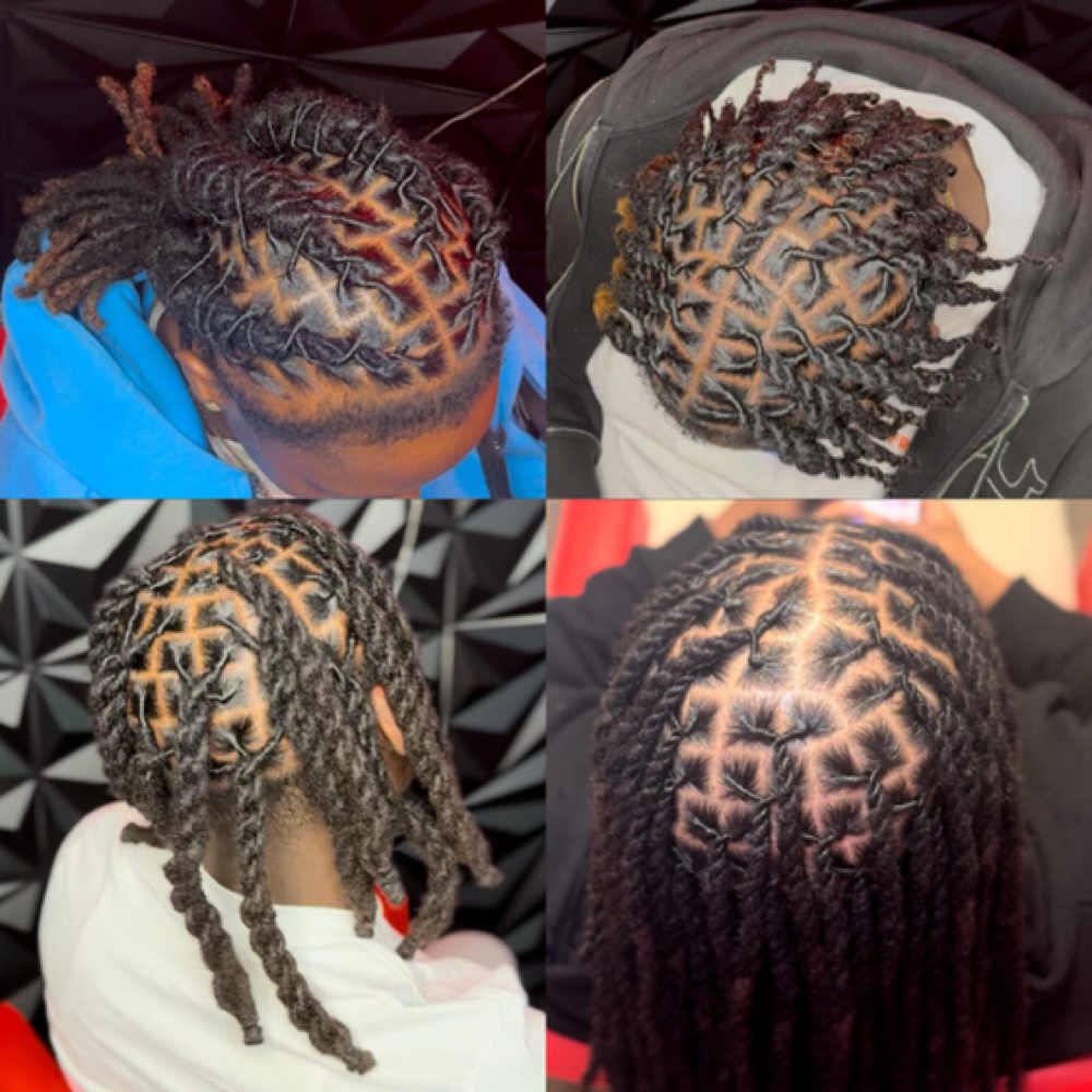 Retwist 51-100 Locs at Touched by Diana in Hawthorne, CA