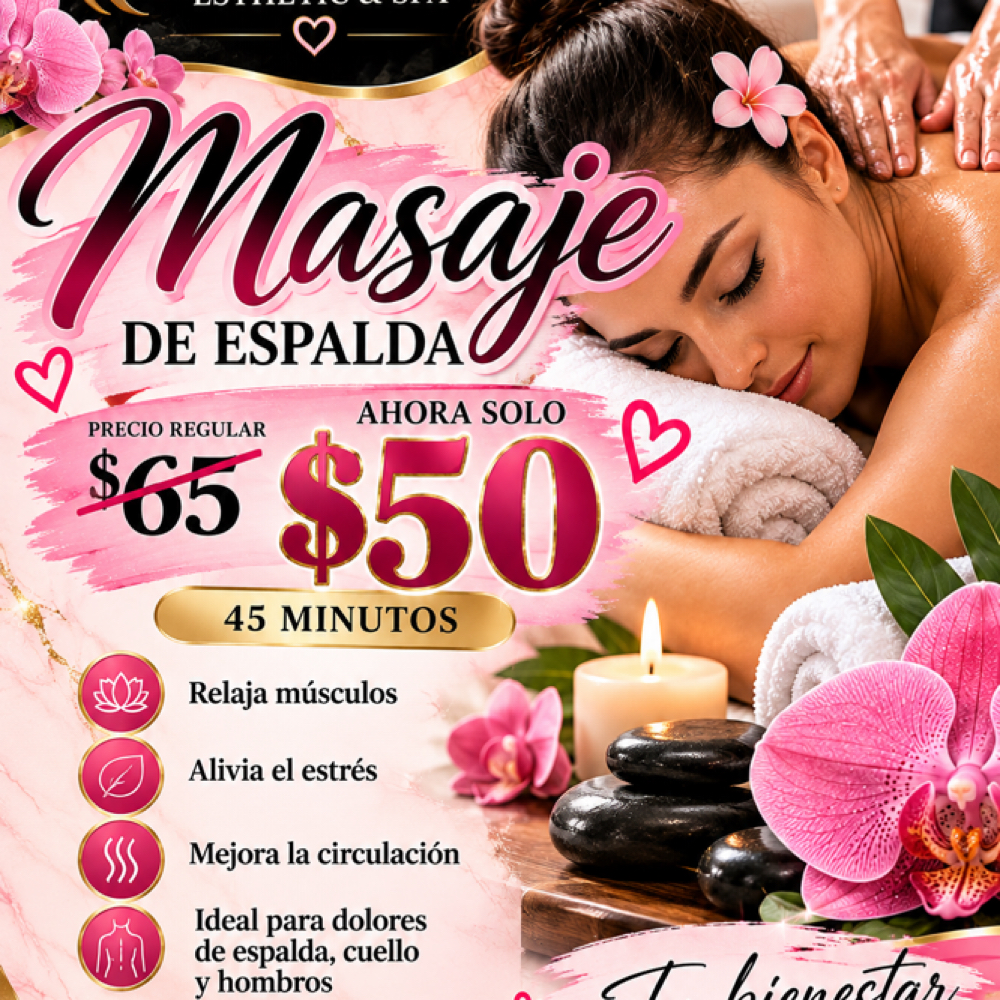 Massage Espalda at Bella Esthetic and Spa  LLC in Cleveland, OH