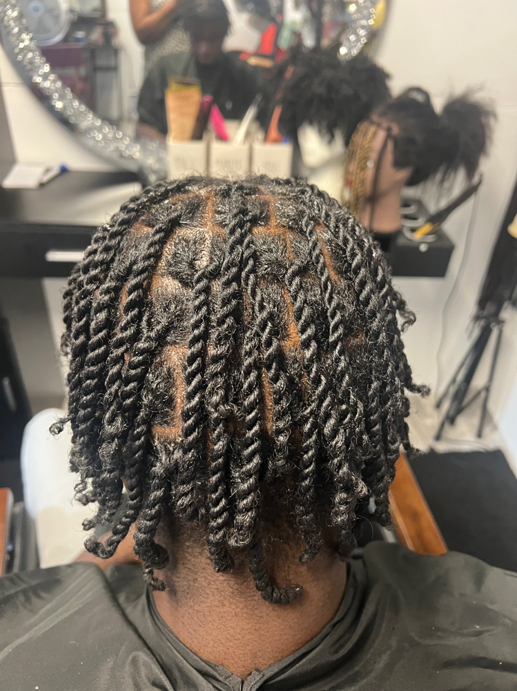 Two Strand retwist at D-Love Hair Braiding Center in Dracut, MA