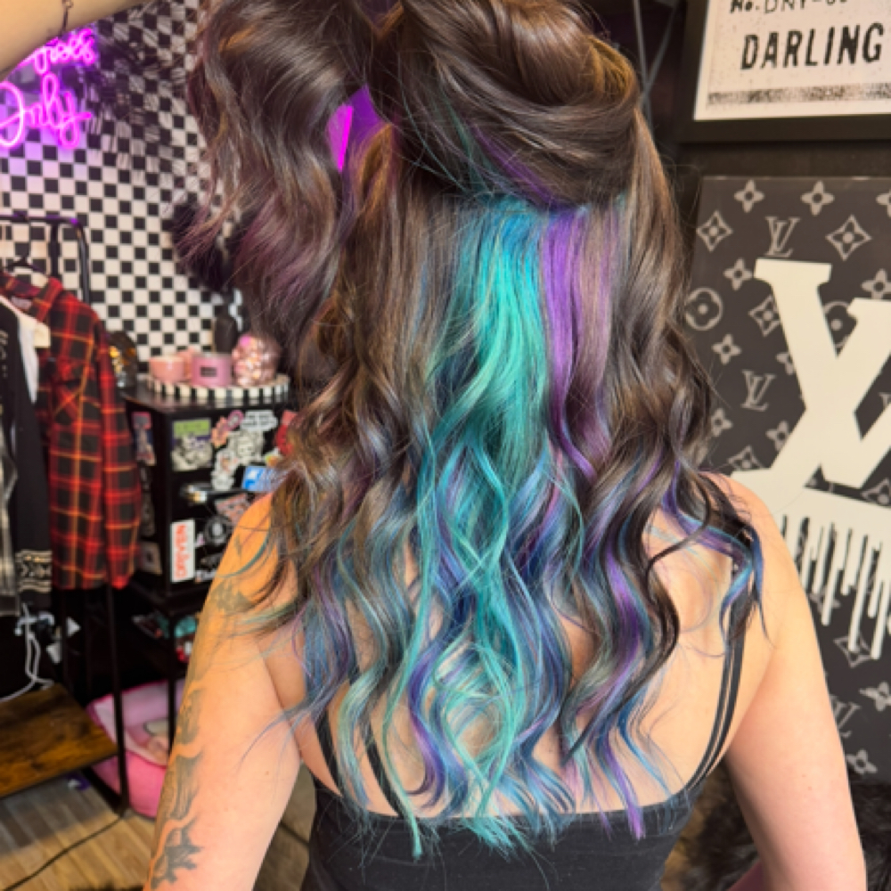 Partial Vivid Or Custom Color at Rebel Gypzy Hair Co. in Butte, MT