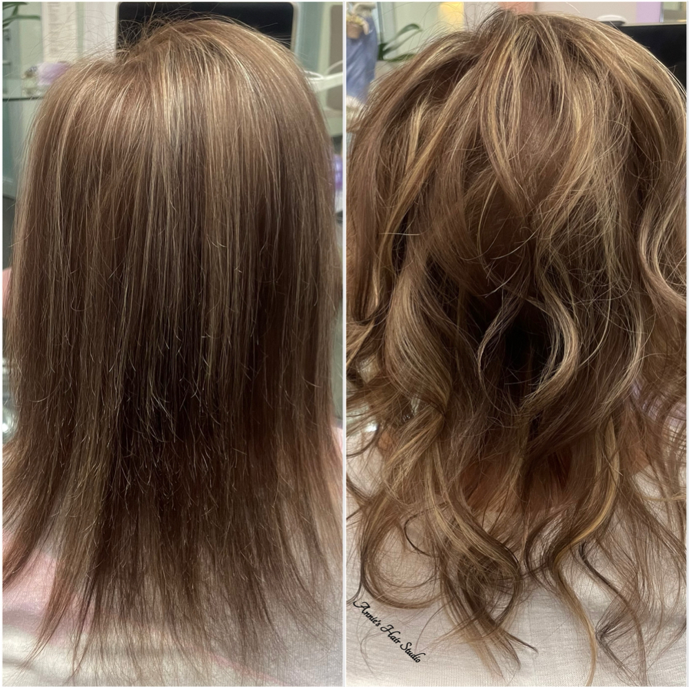 Base+Highlights+Tone / Shoulder/L at Annie's Hair Studio in 91016