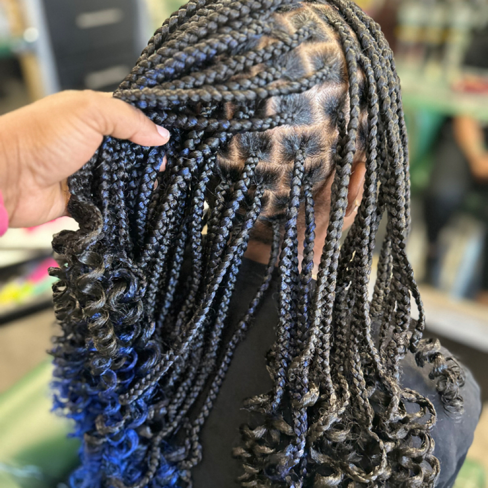 Meduim Knotless Braids at Braids Bliss in Santa Clara, CA