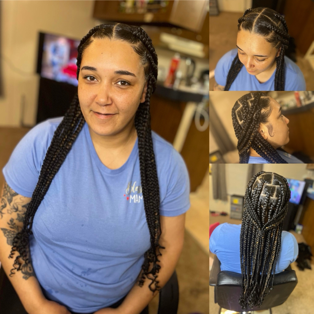 Large Knotless Box Braids w/wo Boho at Ms.BBTB in Bolivia, NC