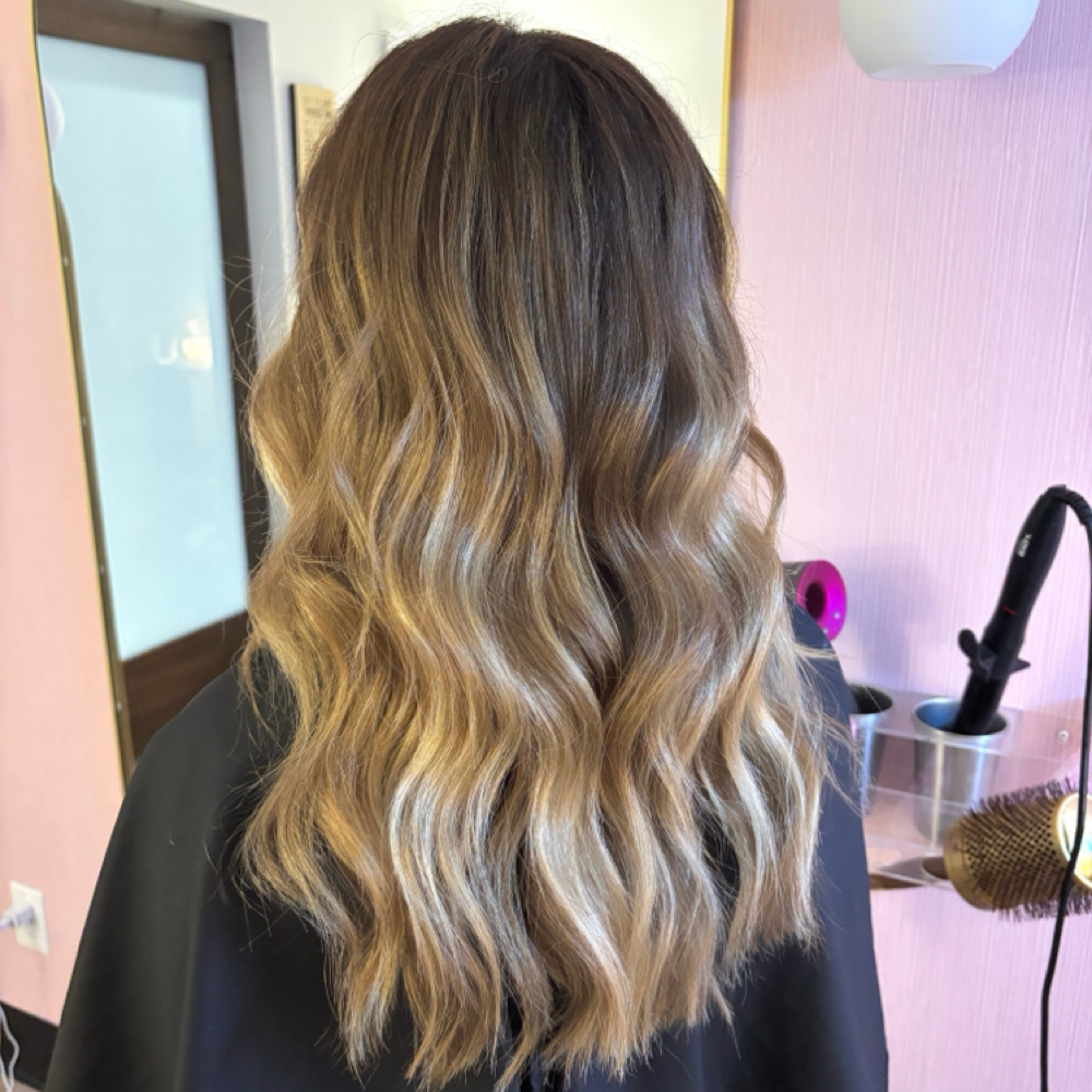 Balayage Highlights at Three Little Birds Hair Salon in Columbia, SC