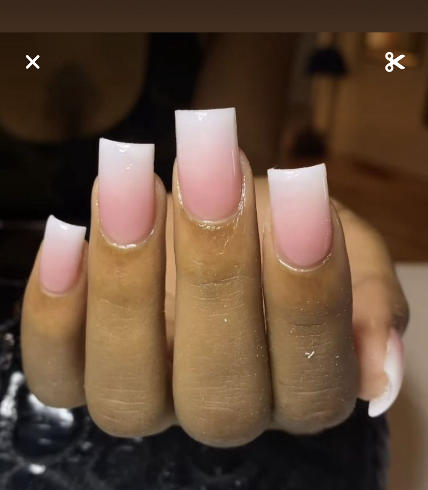 ombré acrylic full set at Nailed By Em in South Charleston, WV