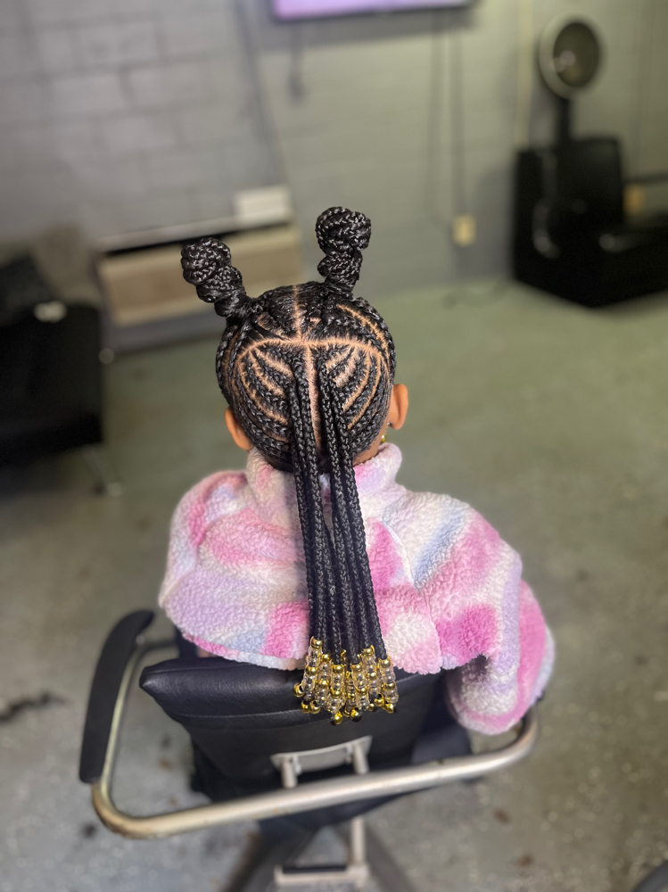 Kid Braid Style W/ Weave