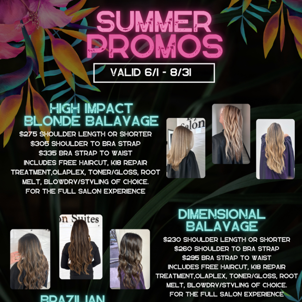 👙Summer Promos at Widow’s Peak Salon in Schertz, TX