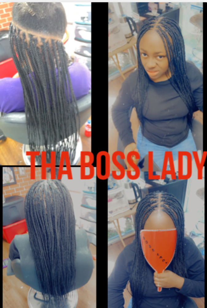 Smedium Knotless Box Braids