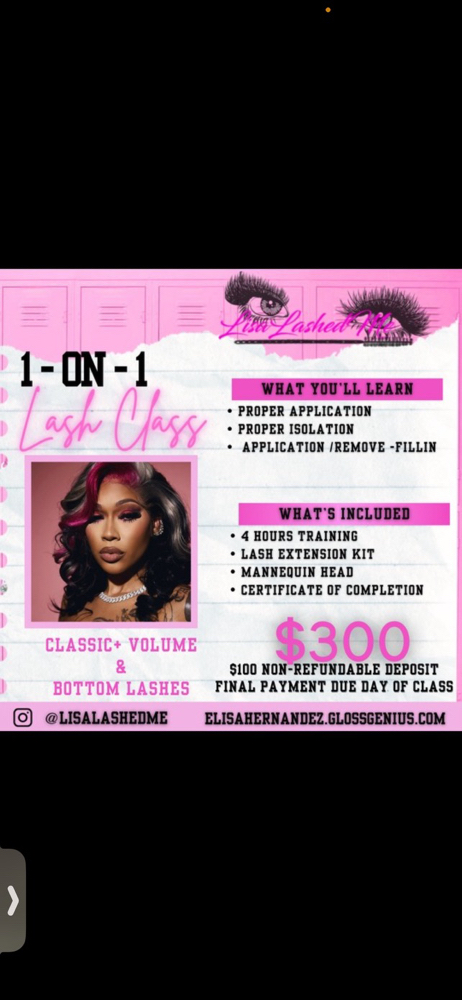 1on1 lash course