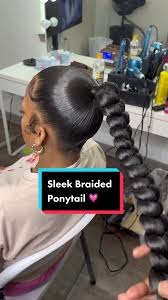 Sleek Braided Ponytail