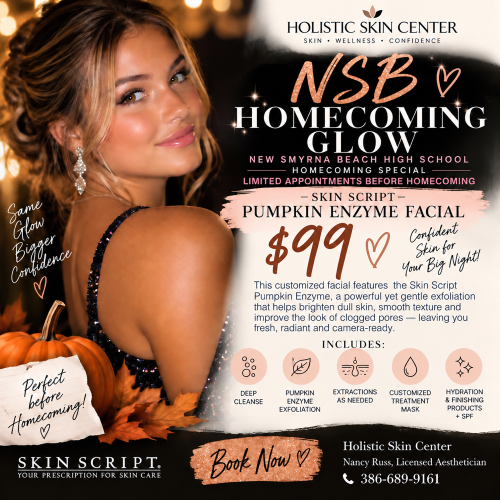 HOCO $99 Skin Script Pumpkin Facial at Nancy Russ Skin Care Solutions in Edgewater, FL