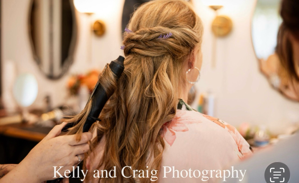 “Half-Up” Formal Hair at Kellina Z Hair Studio LLC in Chalfont, PA