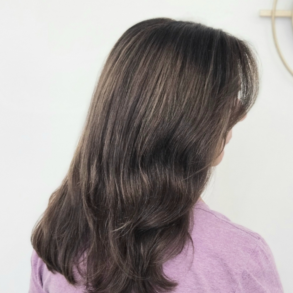 Root Retouch With Blowout at Mary Doyle Black Sheep Hair Studio in Clermont, FL