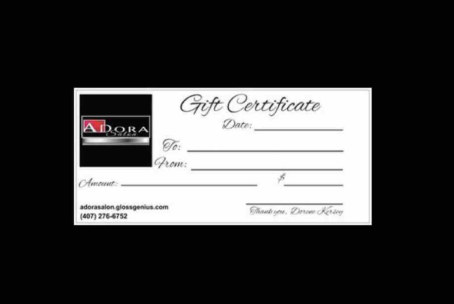 Gift Certificate