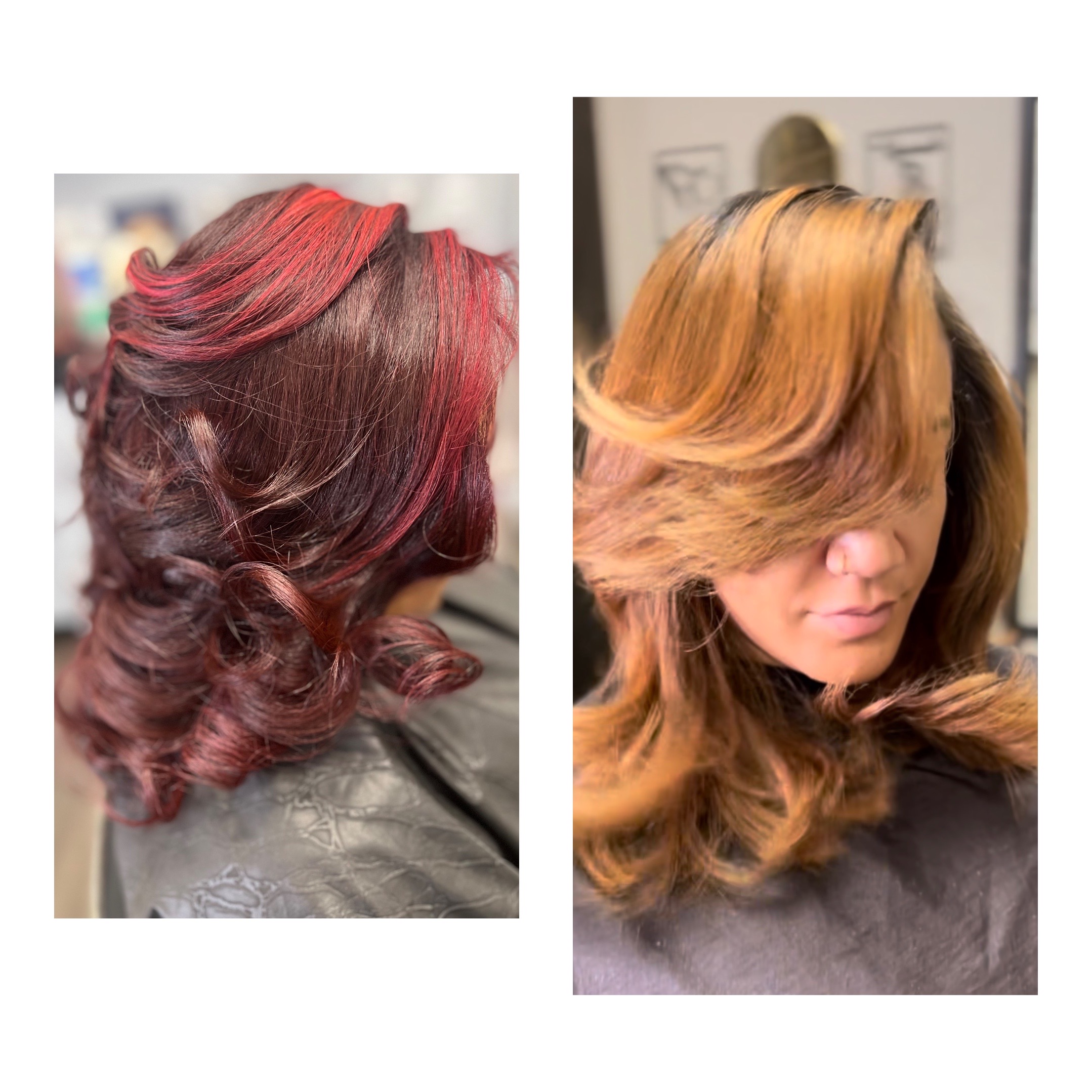 Silk Press-Med density/Long hair