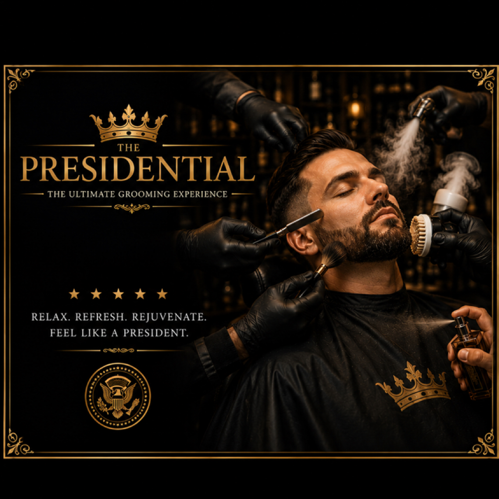 The Presidential With Tj at Thompsons barber & beauty shop in Cape May Court House, NJ