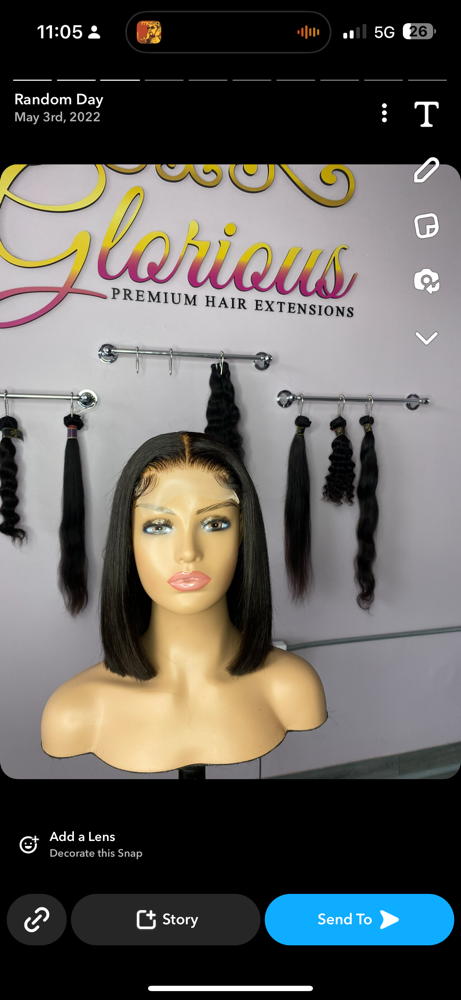 4x4 hd 14β Bob wig glueless $140 at glorious remy hair in forest park, IL