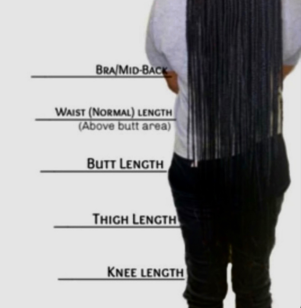 Waist Length Knotless