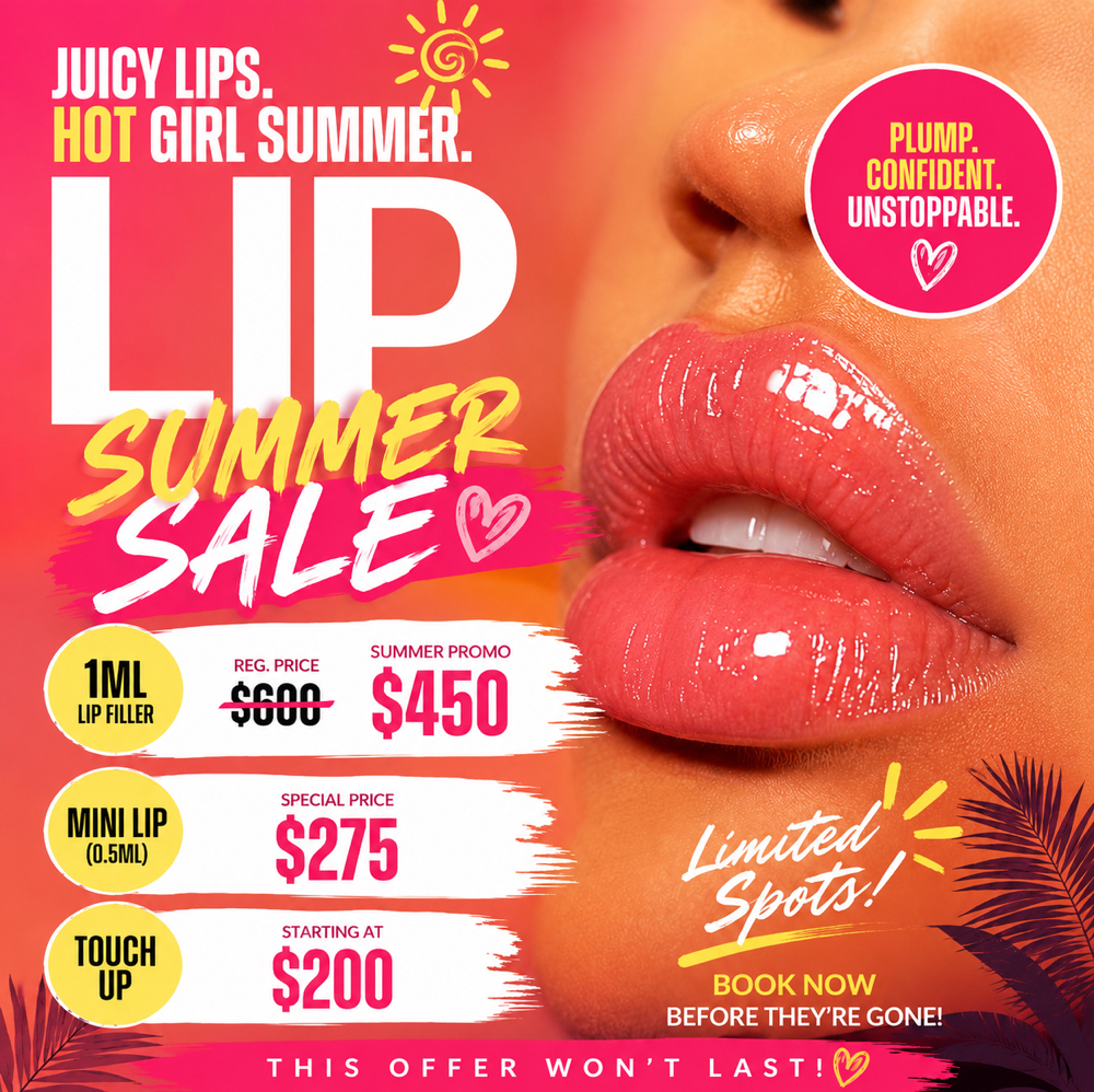 LIPS Summer Sale at Inject Me Pretty Aesthetic Studio in Round Rock, TX