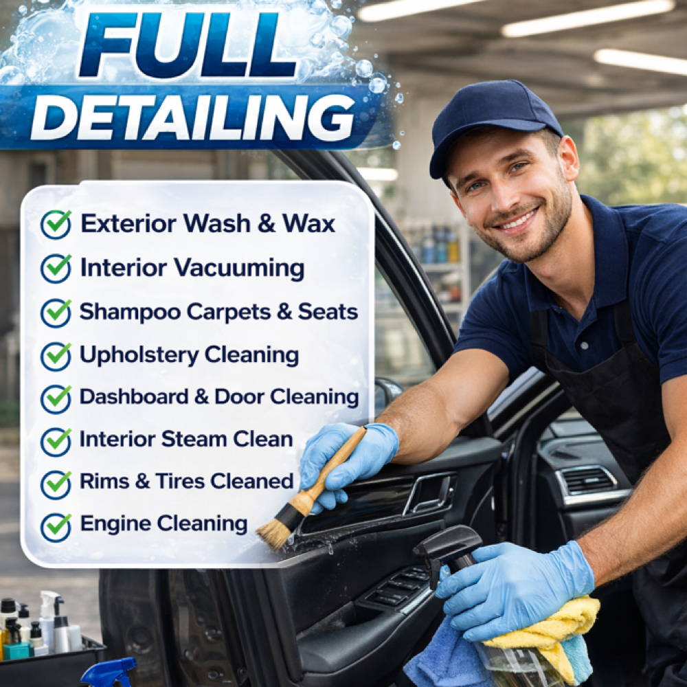 Full Detail 3 ROWS at Auto spa detailing in Lawrence, MA
