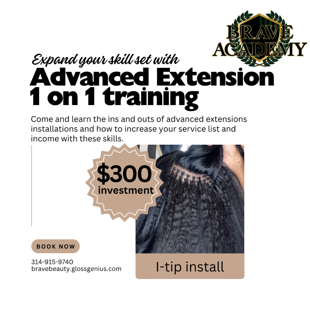 1:1 Extensions Class- TapeIns