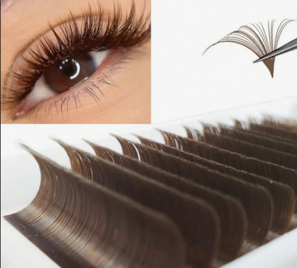 UV Light Brown lash full set