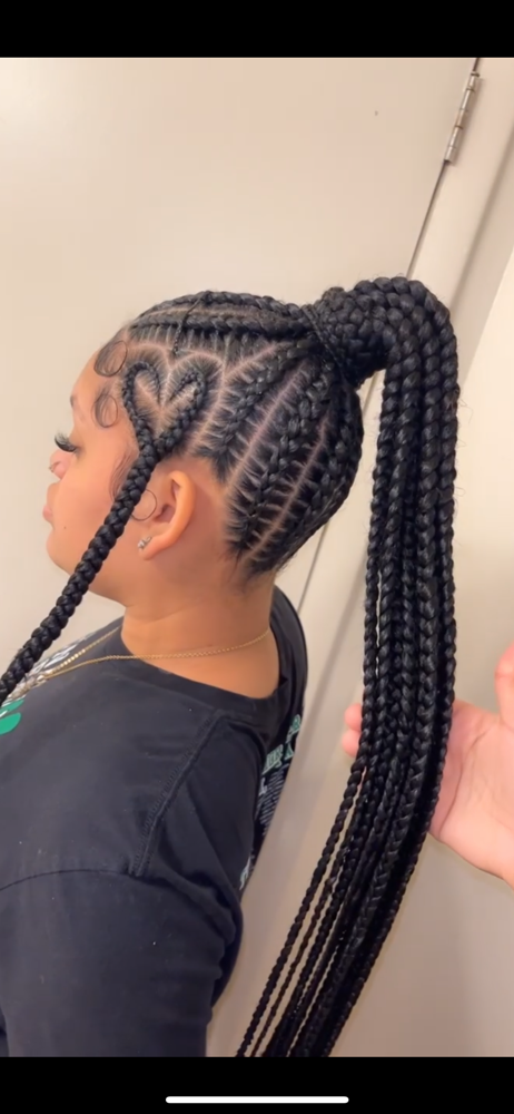 Stitched Braided Ponytail