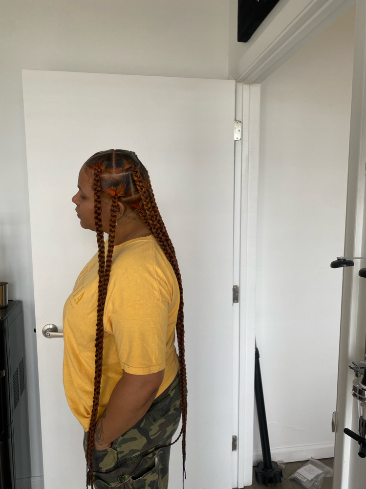 Large Knotless Braids