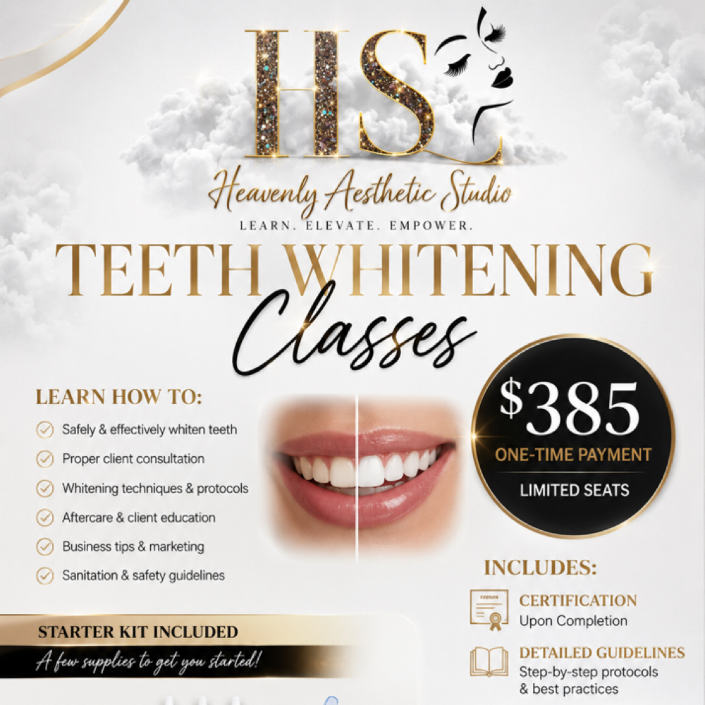 Theeth Whitening Class at Heavenly aesthetic studio in Bronx, NY