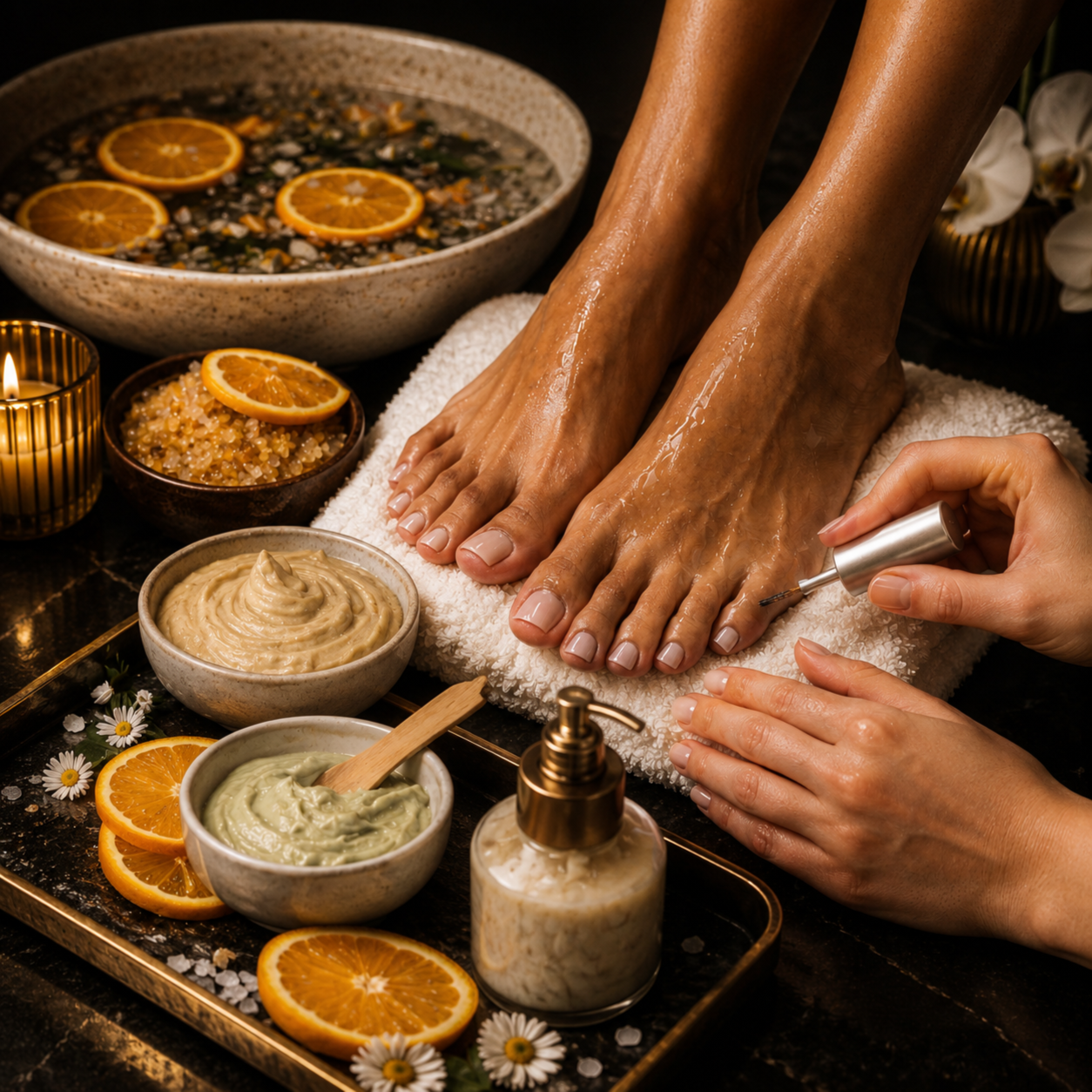 Pedicure - Organic Spa at Le Bijou Nails and Spa Salon in Houston, TX