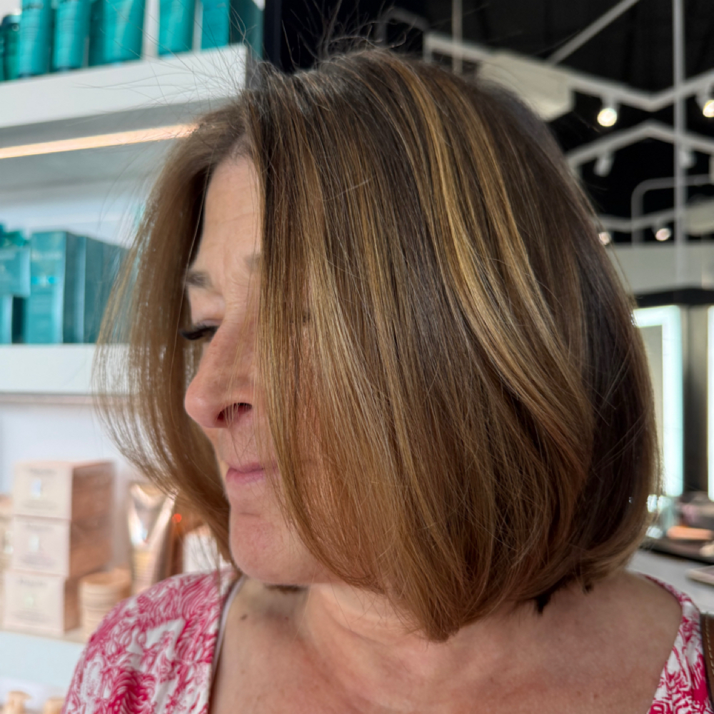 PARTIAL HIGHLIGHT + HAIRCUT at Sammistylist Hair in Bryan, TX