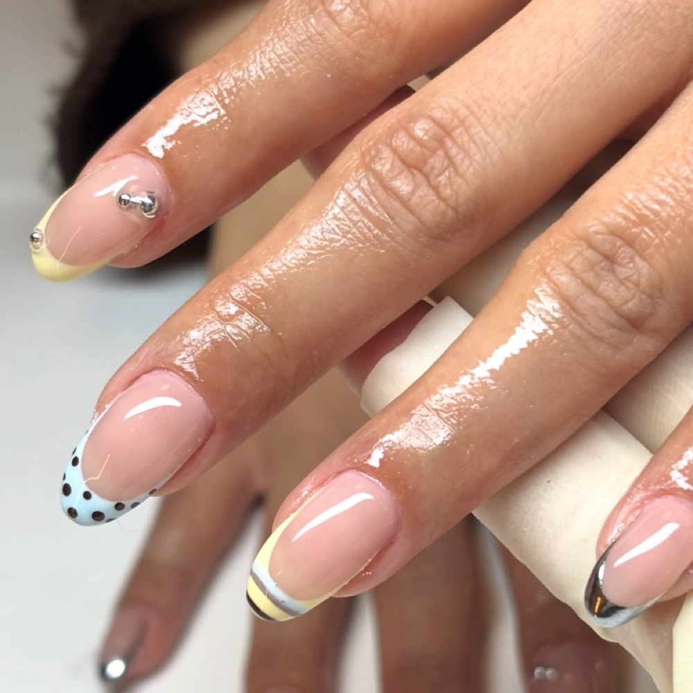 Hard Gel Manicure Multiple Design at naillbell in Montclair, NJ