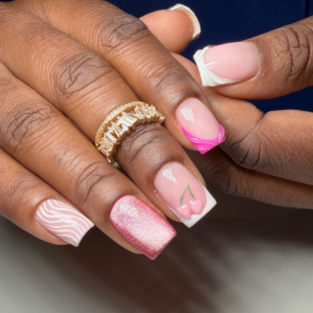 Short Acrylic/Polygel Full Set at Korin NailStudio in Philadelphia, PA