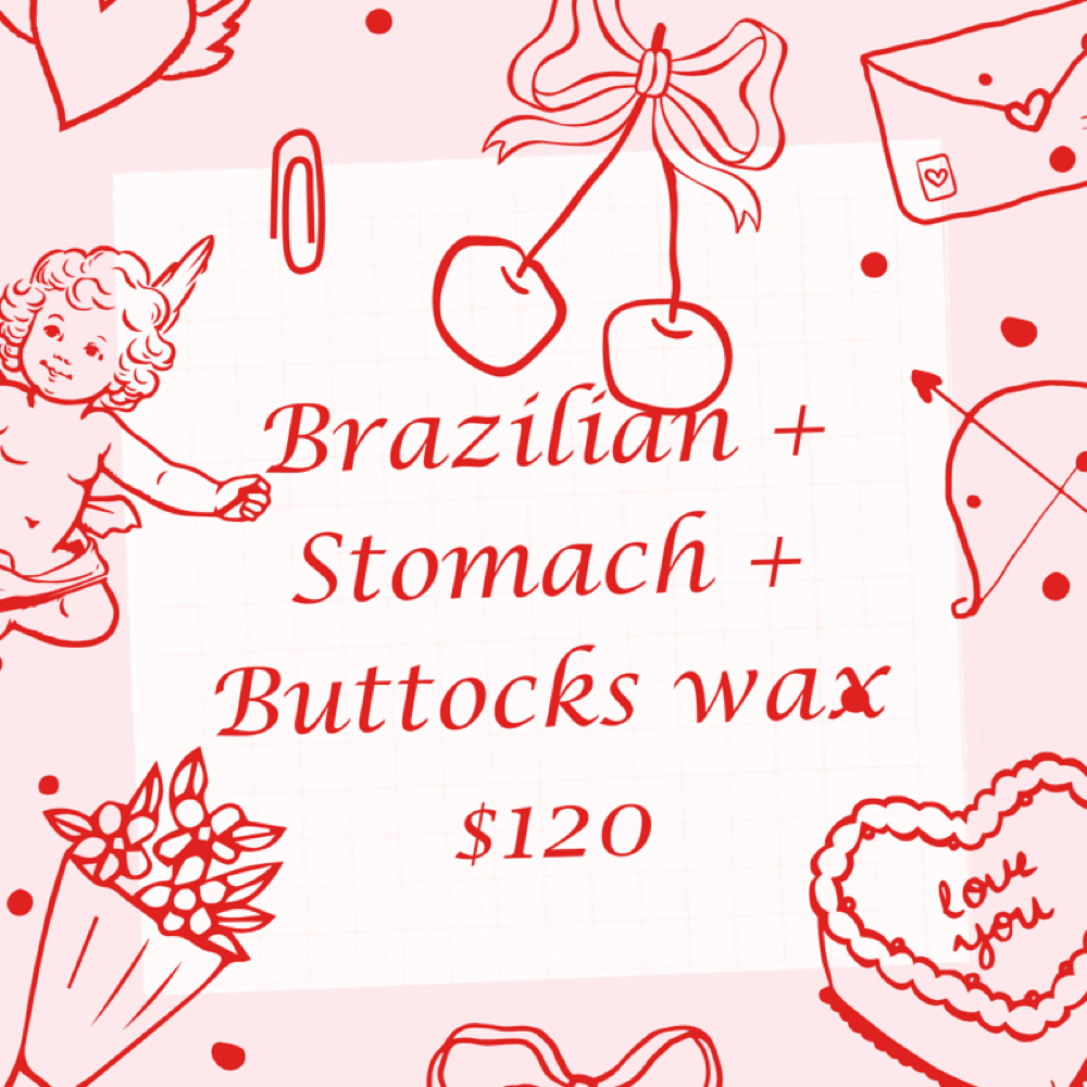 Brazilian+Stomach +Buttocks Wax